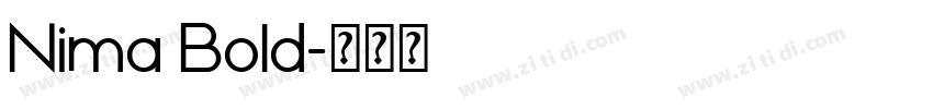 Nima Bold字体转换